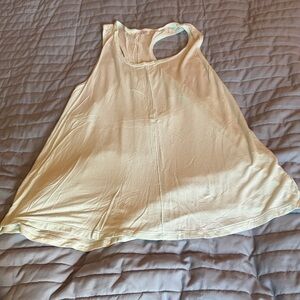 Women's light green Racerback Swing Tank Top - Lightweight Everyday Layer